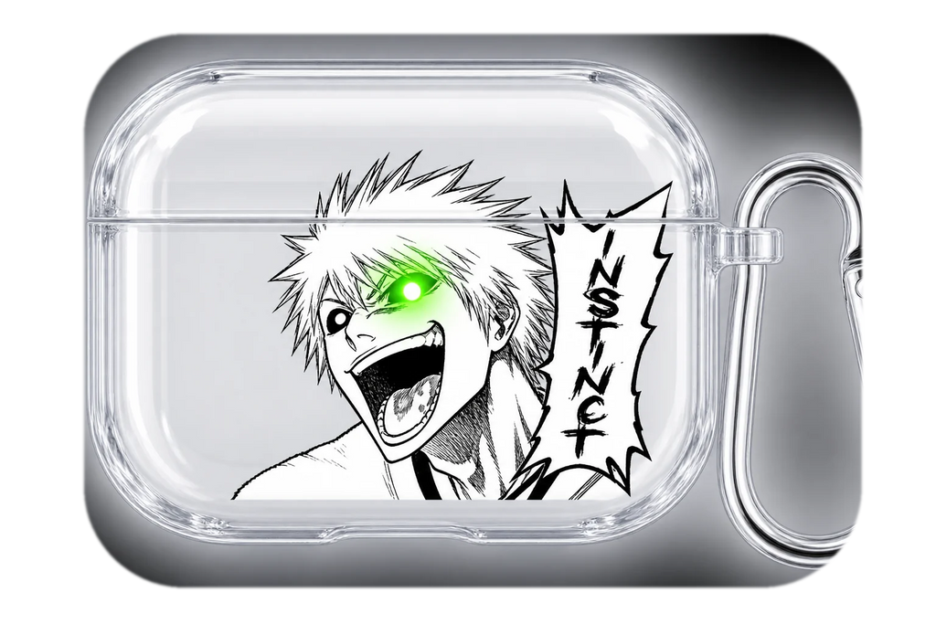 ICHIGO LAUGH transparent AirPods case concept, closed