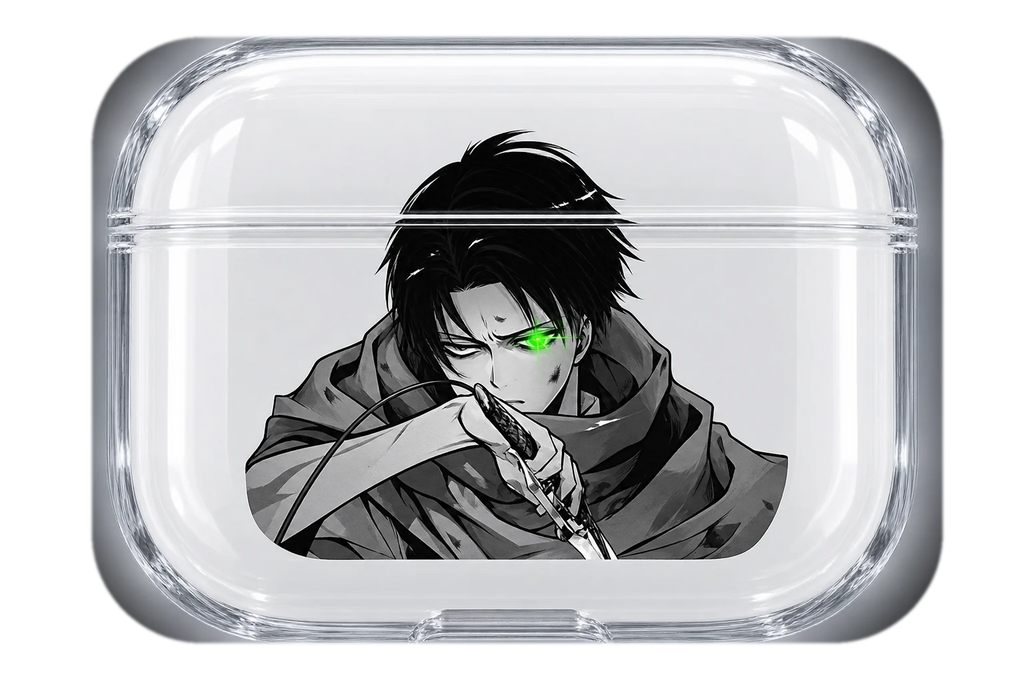 LEVI SCARF transparent AirPods case concept, closed