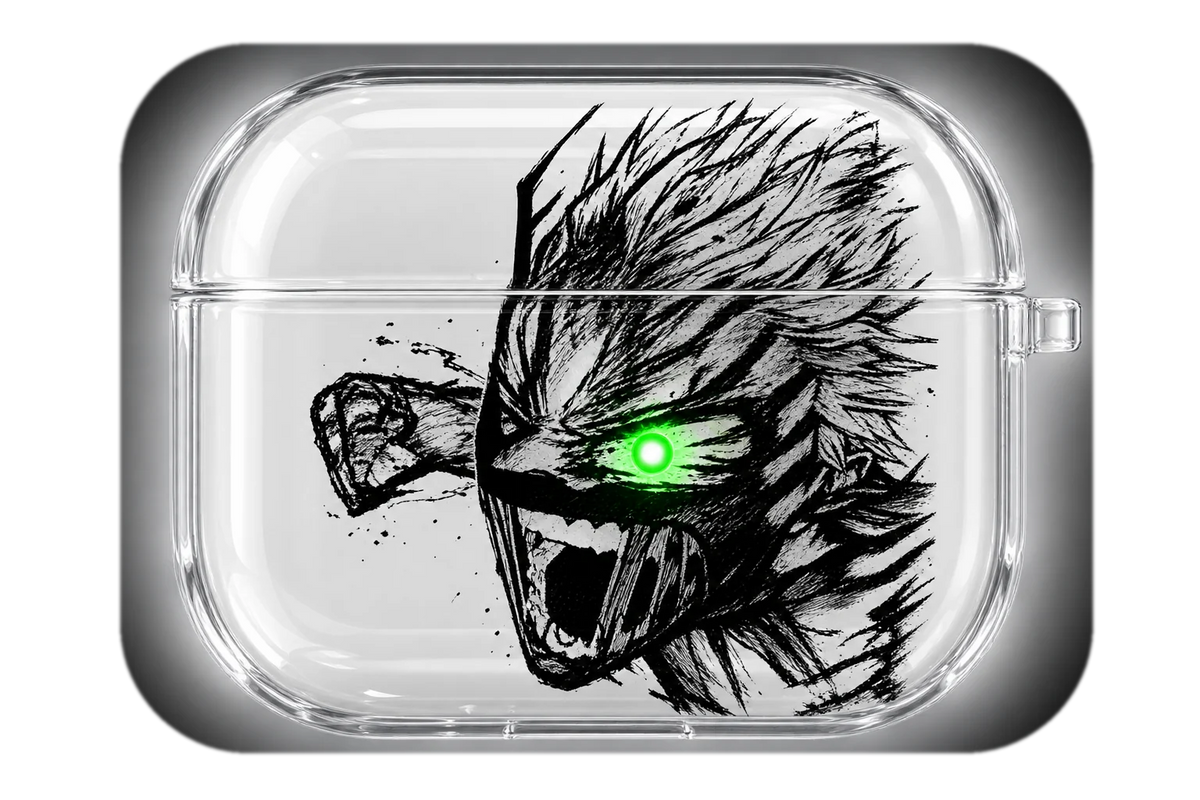MONSTER EYE transparent AirPods case concept, closed