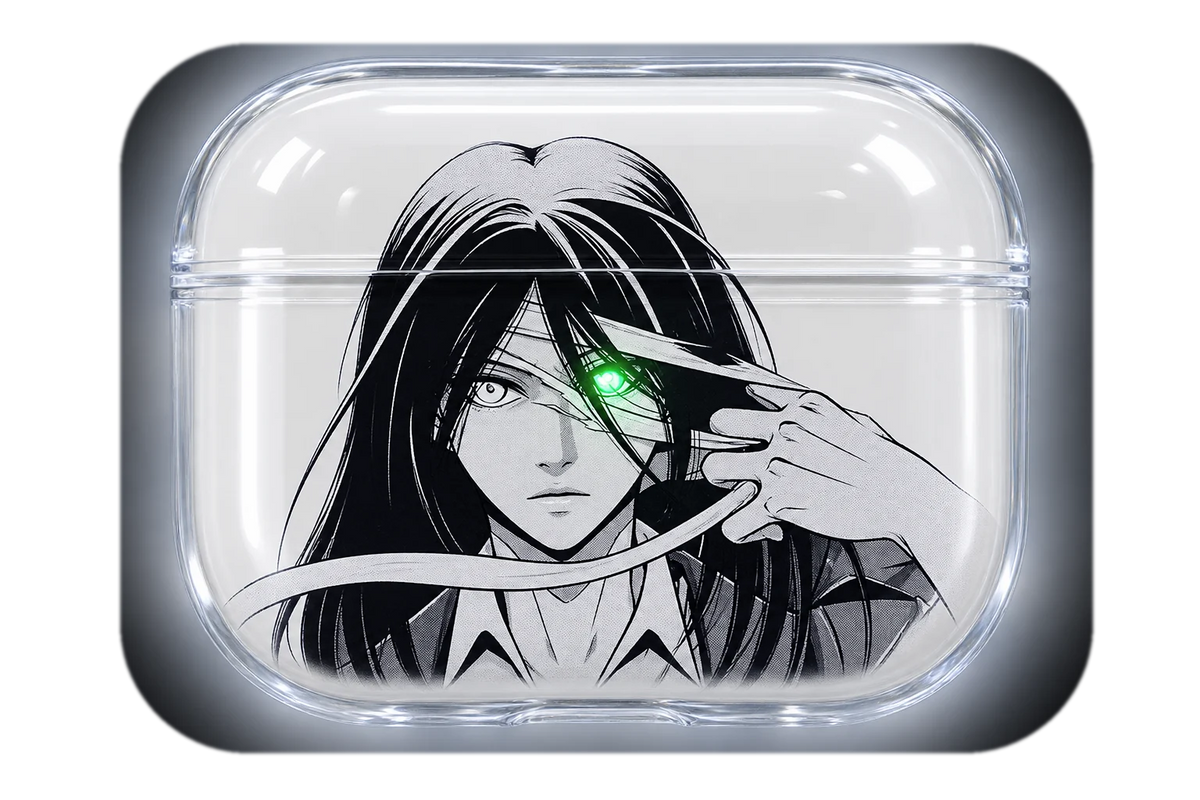 MIKASA EYE transparent AirPods case concept, closed