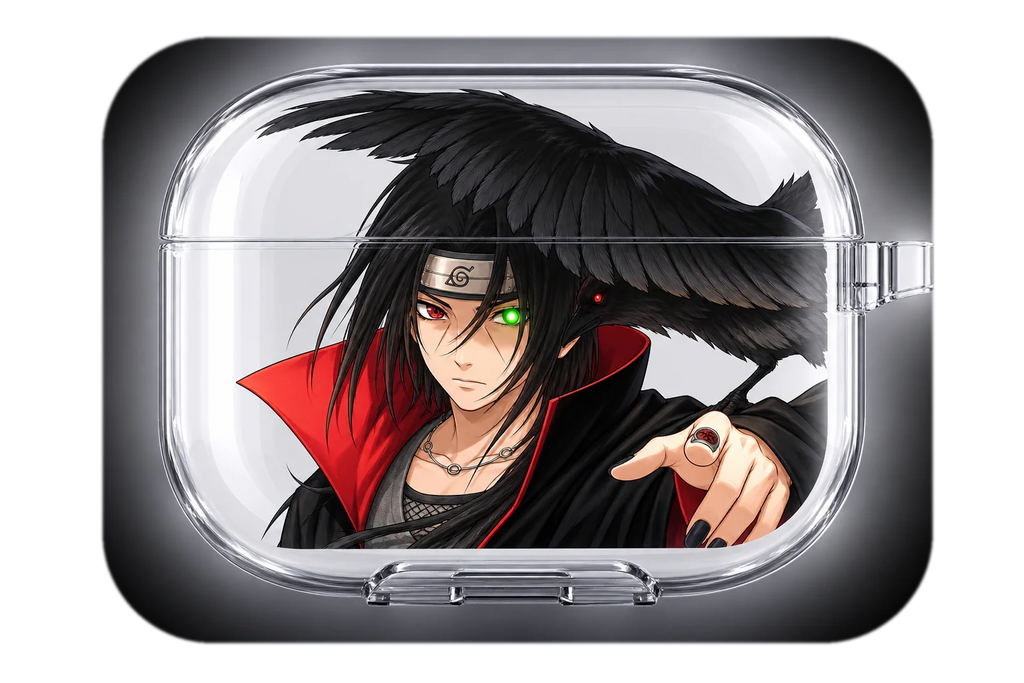 ITACHI CROW transparent AirPods case concept, closed