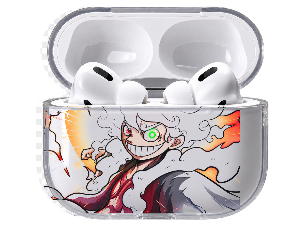 Gear Five transparent AirPods case, open