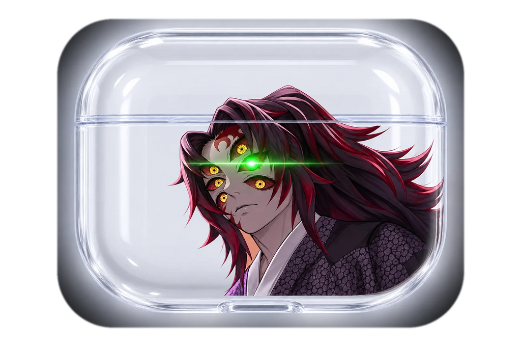 KOKUSHIBO EYES transparent AirPods case concept, closed