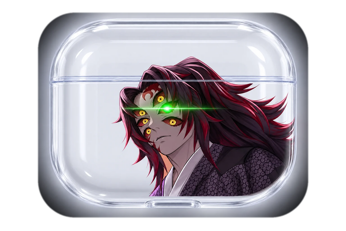 KOKUSHIBO EYES transparent AirPods case concept, closed