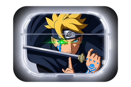 BORUTO BLADE transparent AirPods case concept, closed