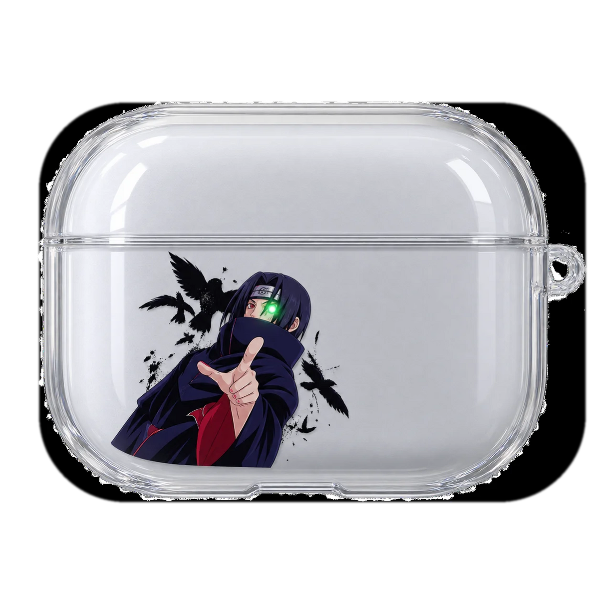 ITACHI GENJUTSU transparent AirPods case concept, closed